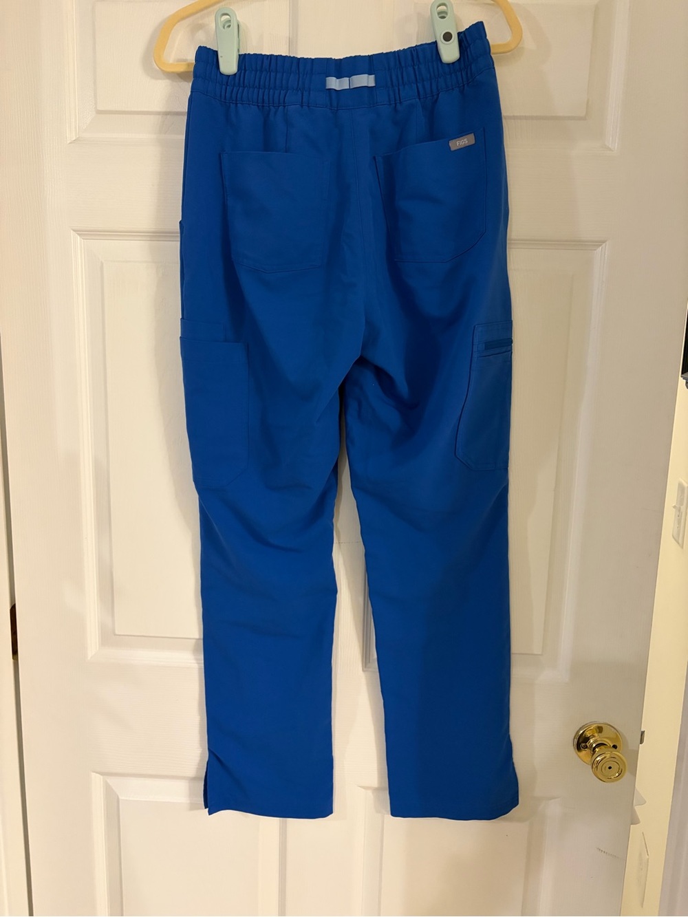 FIGS Straight-Leg Scrub Pants in Royal Blue - Picture 2 of 5